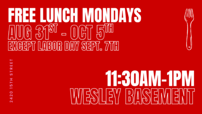 FREE Lunch Mondays