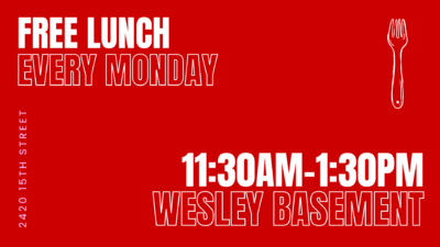 FREE LUNCH MONDAYS