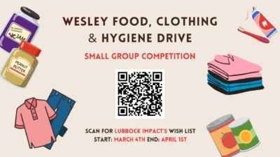 Wesley Food, Clothing, and Hygiene Drive