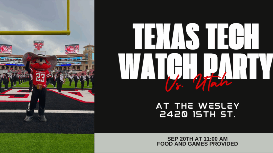 Wesley TTU vs. Utah Watch Party